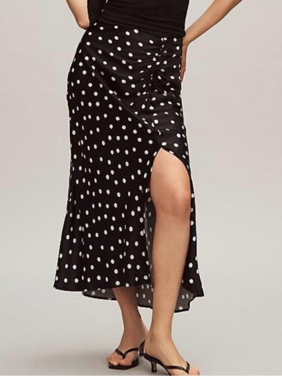 Maeve Dresses & Skirts - Mel Ruched Side-Slit Midi Skirt by Maeve